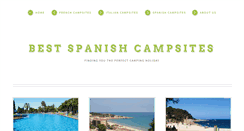 Desktop Screenshot of bestspanishcampsites.com