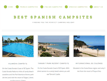 Tablet Screenshot of bestspanishcampsites.com